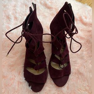 Size 8 Sam Edelman Lace up wedge sandals